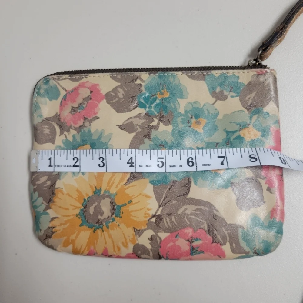 Patricia Nash Cassini Floral Leather Wristlet.